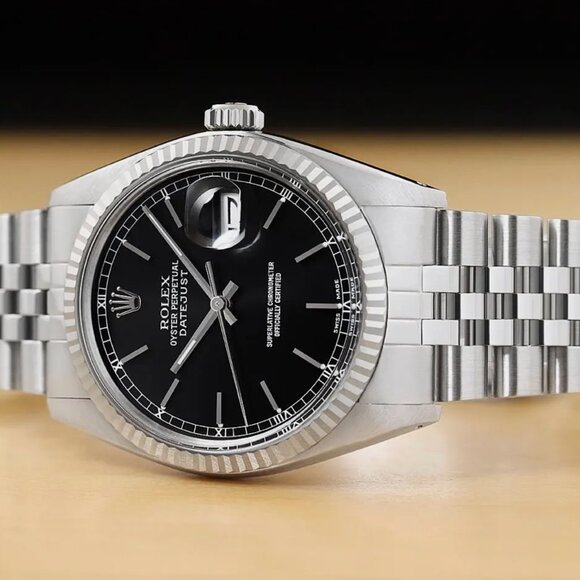 Rolex Men's 18k Gold Steel Swiss Datejust Watch! Mint! - Picture 2 of 6